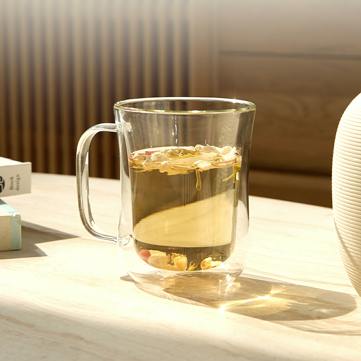 IwaiLoft 耐熱ガラス グラス ガラスマグ ダブルウォールグラス ガラスコップ ガラスカップ コーヒーカップ コーヒーマグ かわいい モーニングカップ ティーグラス 冷茶グラス 結露しにくい 電子レンジOK カフェコーヒー器具
