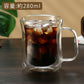 IwaiLoft 耐熱ガラス グラス ガラスマグ ダブルウォールグラス ガラスコップ ガラスカップ コーヒーカップ コーヒーマグ かわいい モーニングカップ ティーグラス 冷茶グラス 結露しにくい 電子レンジOK カフェコーヒー器具