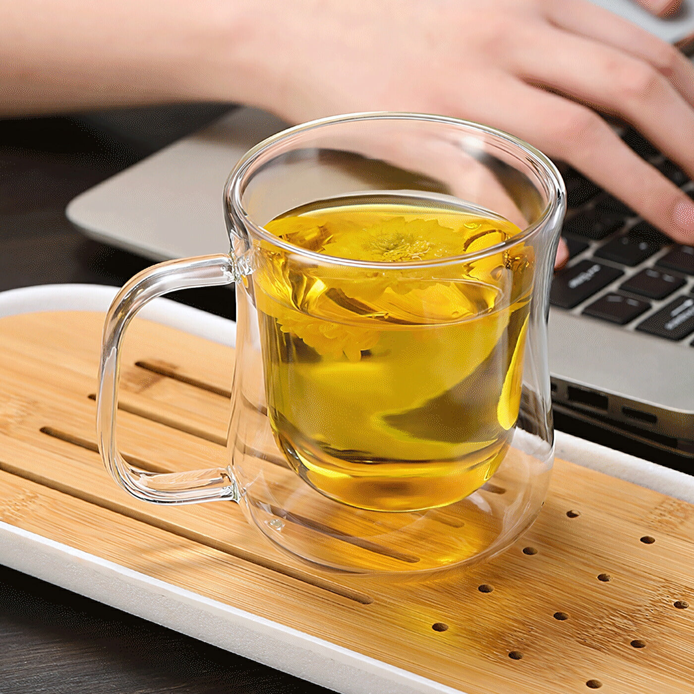 IwaiLoft 耐熱ガラス グラス ガラスマグ ダブルウォールグラス ガラスコップ ガラスカップ コーヒーカップ コーヒーマグ かわいい モーニングカップ ティーグラス 冷茶グラス 結露しにくい 電子レンジOK カフェコーヒー器具