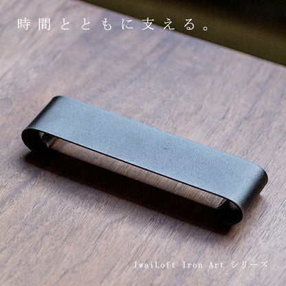 IwaiLoft Iron Art 机上ラック 卓上ラック ミニラック 鉄棚 黒 ブラック 鉄加工 黒皮鉄 卓上収納ラック デスク上置棚 インテリア おしゃれ シンプル フレーム 高級感 オープンラック オープンシェルフ 店舗什器 鉄 茶器 茶道具 収納 小物入れ