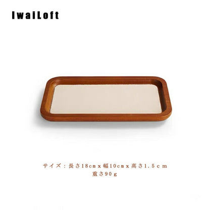 IwaiLoft 木製 トレー お盆 天然木製 羽反 お盆 スタッキング 小物入れ トレイ 小物収納 文房具収納トレイ ウッドトレーランチョンマット 塗無装 ナチュラル シンプル 高級 小物 アクセサリートレー 結婚祝い 木 誕生日 木婚式 お祝い 新築祝い 内祝い プレゼント