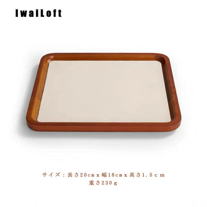 IwaiLoft 木製 トレー お盆 天然木製 羽反 お盆 スタッキング 小物入れ トレイ 小物収納 文房具収納トレイ ウッドトレーランチョンマット 塗無装 ナチュラル シンプル 高級 小物 アクセサリートレー 結婚祝い 木 誕生日 木婚式 お祝い 新築祝い 内祝い プレゼント