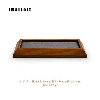 IwaiLoft 木製 トレー お盆 天然木製 羽反 お盆 スタッキング 小物入れ トレイ 小物収納 文房具収納トレイ ウッドトレーランチョンマット 塗無装 ナチュラル シンプル 高級 小物 アクセサリートレー 結婚祝い 木 誕生日 木婚式 お祝い 新築祝い 内祝い プレゼント