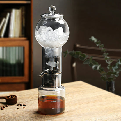 IwaiLoft ウォータードリッパー 600ml 耐熱ガラス コールドブリュー アイス コーヒージャグ 水出し ター カフェ 水出し ドリッパー ウォータードリッパー 耐熱ガラスポット コーヒーサーバー 水出しコーヒー専用コーヒーセット