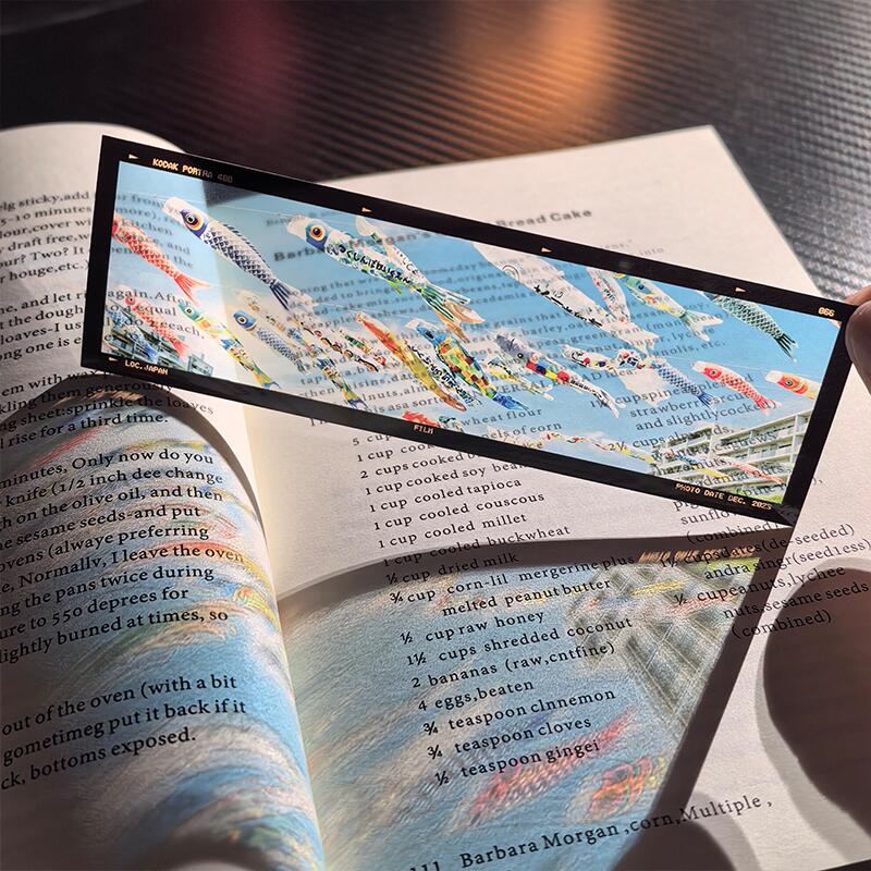 フィルム風 しおり オリジナル 風景 ブックマーク 透明 クリア 癒される エモい写真風 桜 水緑 読書 グッズ おしゃれ 文房具 プチギフト プレゼント 雑貨 本好き 読書女子 手帳 おうち時間 癒し 落ちない 折れない 記念品 退職 誕生日 薄型 IwaiLoft