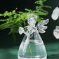 IwaiLoft 手作り 花瓶 ガラス ガラス花瓶 花器 一輪挿し フラワーベース ミニ 小 インテリア おしゃれ 水栽培 ボトル 天使 天使の祈り 工芸品 Flower 一輪挿し