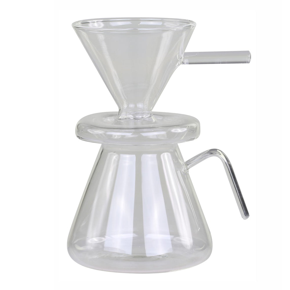 IwaiLoft コーヒーサーバー ガラスドリッパー セット コーヒーポット 500mL V60 コーヒードリッパー 耐熱ガラス 円錐型 ハンドドリッパー ドリッパーコーヒー 珈琲 コーヒー器具 おしゃれ 北欧 母の日 父の日 プレゼント 珈琲ギフト