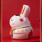 IwaiLoft 2023年 ウサギ 置物 陶器 手作り オブジェ かわいい 縁起物 工芸品 民芸 風水グッズ 風水アイテム 彫像 陶磁器 茶玩 茶ペット 子供 誕生日 プレゼント 縁起の良い干支グッズとして
