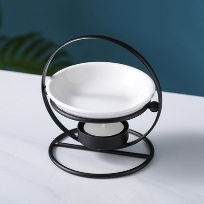 IwaiLoft アロマポット 陶器 アロマ炉 アロマキャンドルホルダー キャンドルバーナー アロマバーナー アロマディフューザー 香炉 茶香炉 アロマ炉 お部屋飾り-2