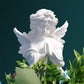 IwaiLoft エンジェル 天使像 ホワイト 白 オブジェ かわいい 縁起物 工芸品  彫像 おしゃれ 天使の置物 祈り 人形 インテリア雑貨 室内飾り 癒し グッズ エンジェルシリーズ 女の子 プレゼント 誕生日 お祝い 記念日 贈り物に