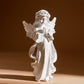 IwaiLoft エンジェル 天使像 ホワイト 白 オブジェ かわいい 縁起物 工芸品  彫像 おしゃれ 天使の置物 祈り 人形 インテリア雑貨 室内飾り 癒し グッズ エンジェルシリーズ 女の子 プレゼント 誕生日 お祝い 記念日 贈り物に