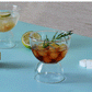 IwaiLoft ペアセット グラス 小皿 小鉢 ガラス ゴブレット おしゃれ デザート・アミューズカップ 硝子ミニ小付 ミニボール 豆鉢 ガラス食器 デザート鉢 小 ガラスぐいのみ・おちょこ 硝子 冷茶グラス ティーグラス 結露しにくい
