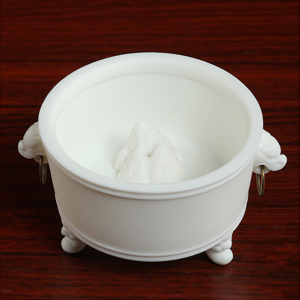 IwaiLoft 白磁 三足 香炉 小サイズ インテリア・雑貨 工芸品・縁起物 IwaiLoft 白磁 三足 香炉 小サイズ インテリア・雑貨 工芸品・縁起物