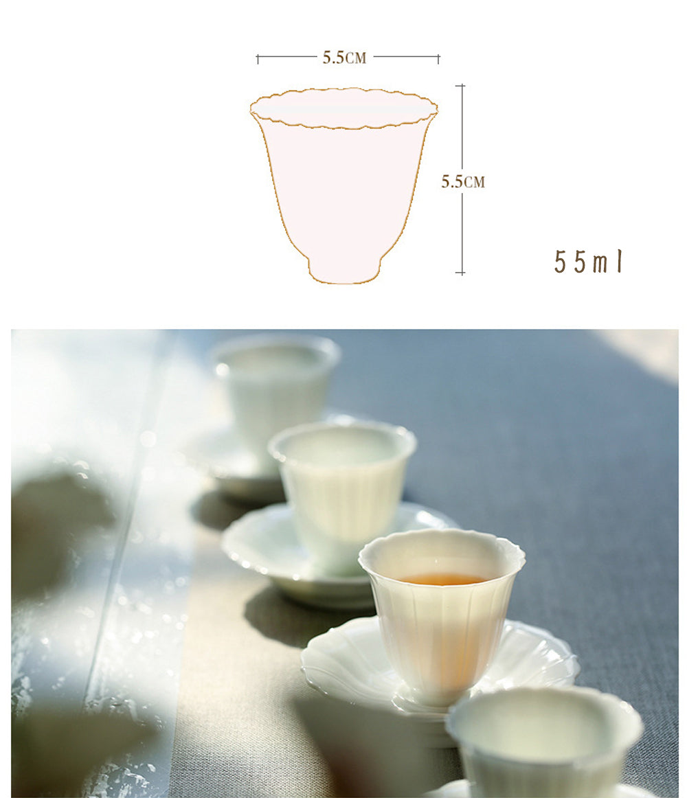 即購入可能です仏の手湯呑 茶器 煎茶器 白磁 茶杯 中国美術 3つ - 食器