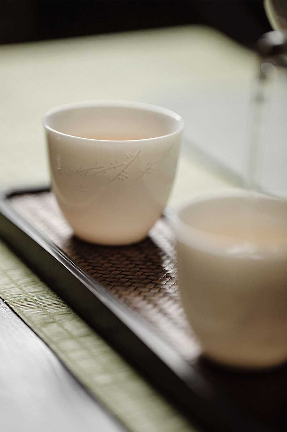 IwaiLoft 白玉 湯呑 2個セット 茶杯 茶器 湯のみ 湯呑み お茶 カップ